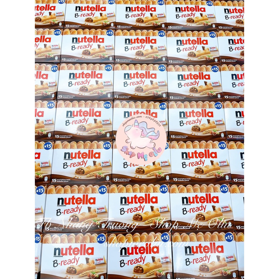 [DATE 12/2023] Bánh quy NUTELLA nhân socola hạt phỉ hộp 15 cái - Hàng Pháp