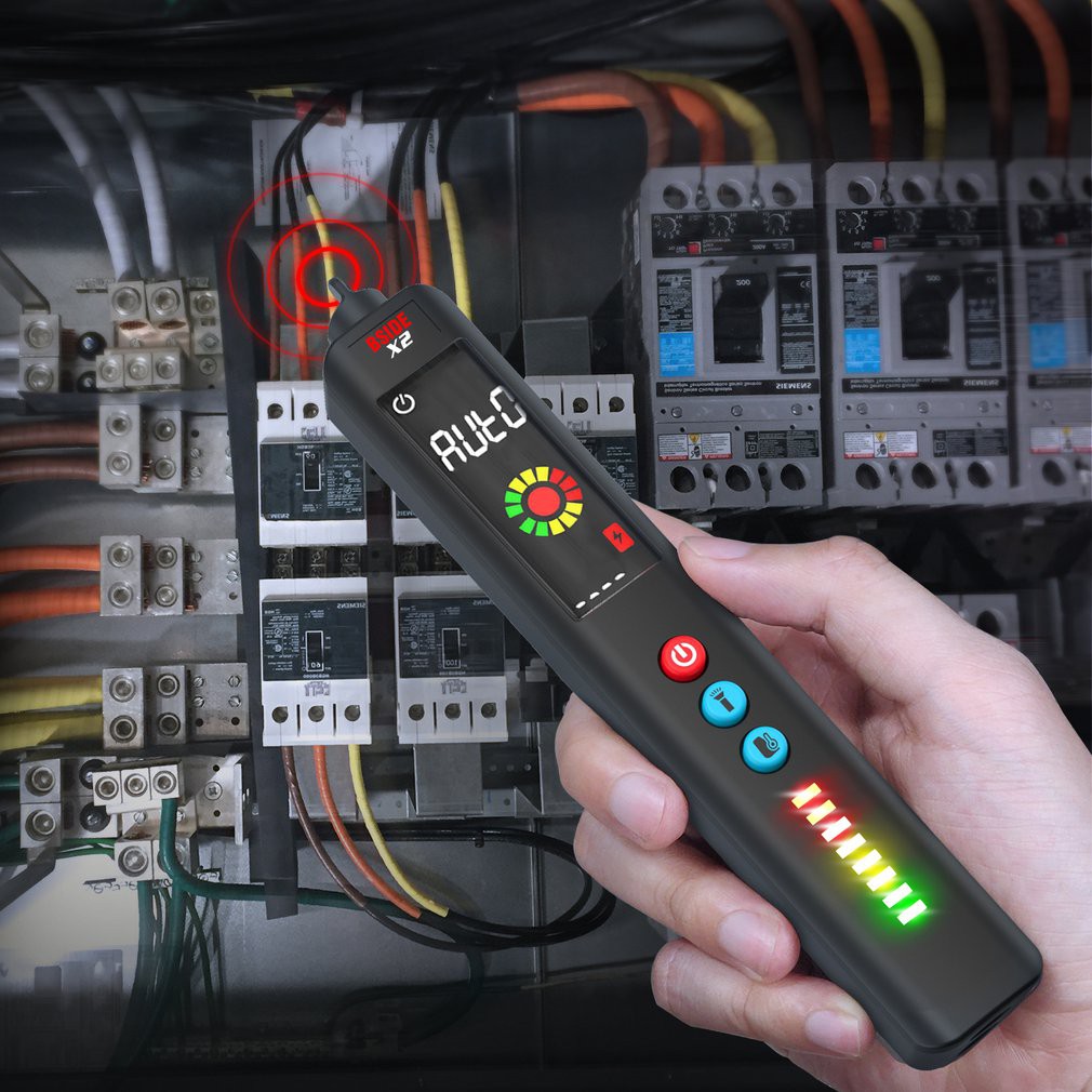 Đồng hồ vạn năng thông minh đa chức năng Bside X2 / Đo nhiệt độ bằng tia hồng ngoại / Bút điện AC / DC / Độ nhạy cực cao / Màn hình LED LCD