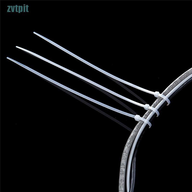 Set 100 dây rút nylon màu trắng đen tự khóa tiện dụng