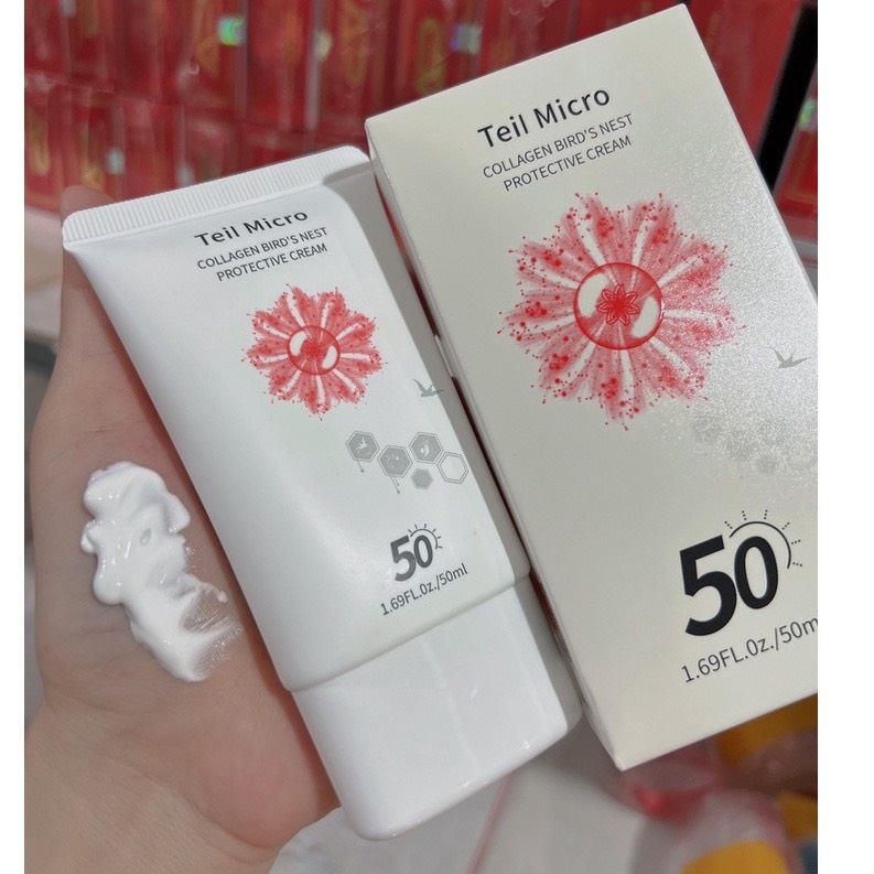 Kem Chống Nắng Collagen Yến Teil Micro 50ml