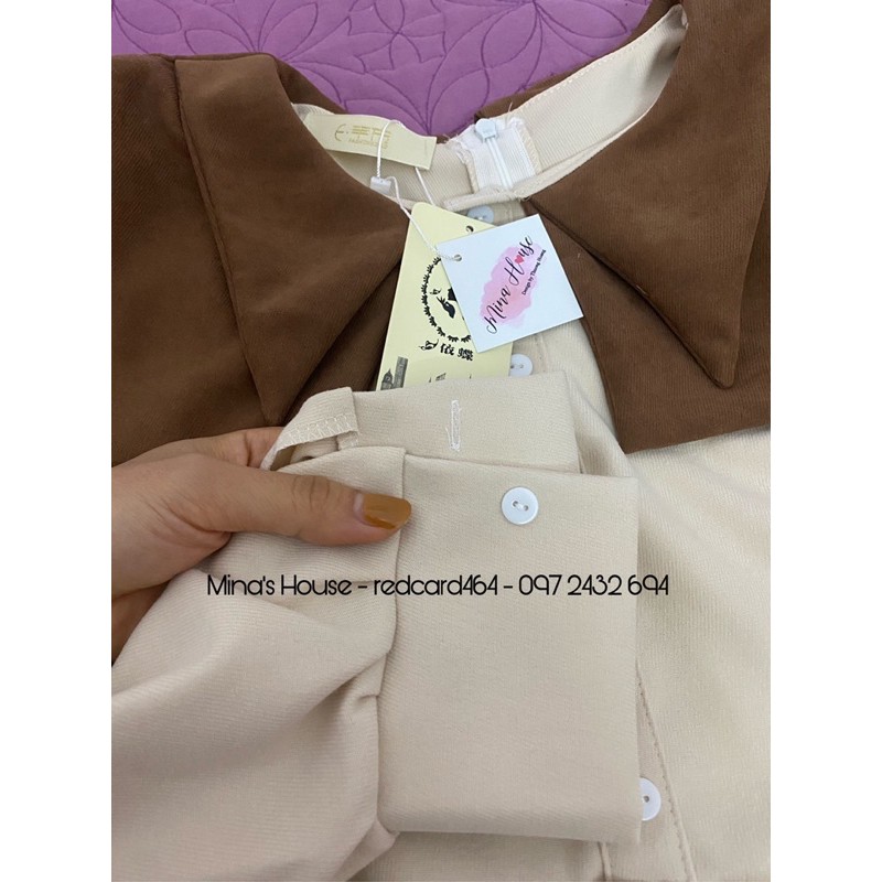 Váy tiểu thư Vintage thắt nơ / váy ullzang / mina’s house | BigBuy360 - bigbuy360.vn