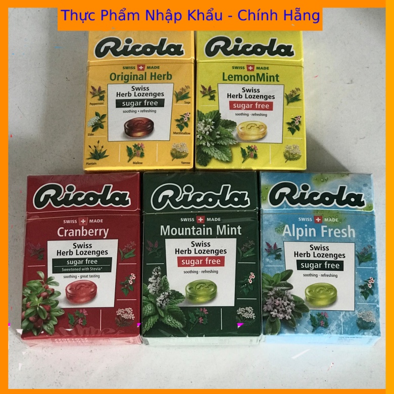 Kẹo Ngậm ho Thảo Mộc Ricola 40gr NHẬP KHẨU THỤY SĨ