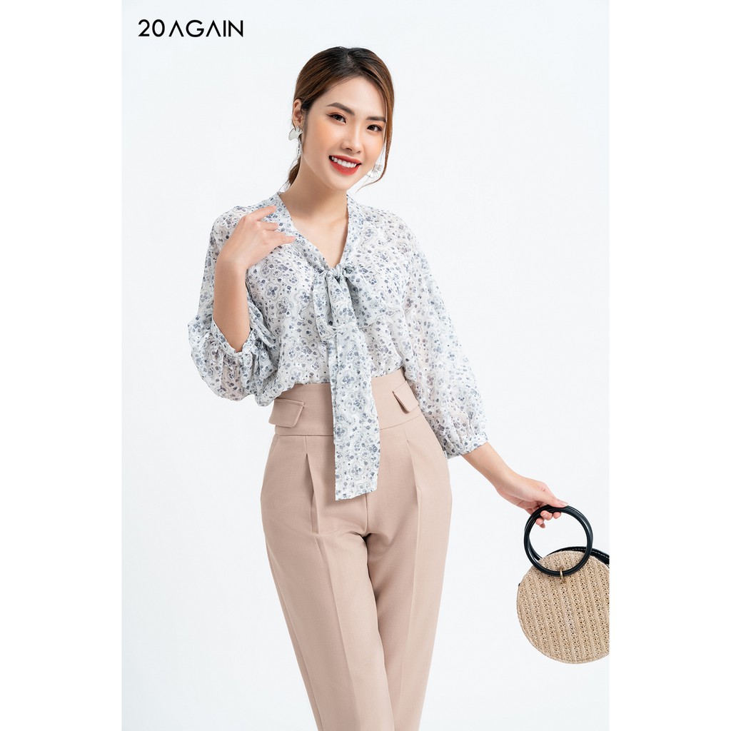 Quần Âu nữ công sở Nắp Túi Đính Cạp QAA1049 20AGAIN