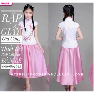 TH341 Rập giấy sét trung hoa cho bé gái