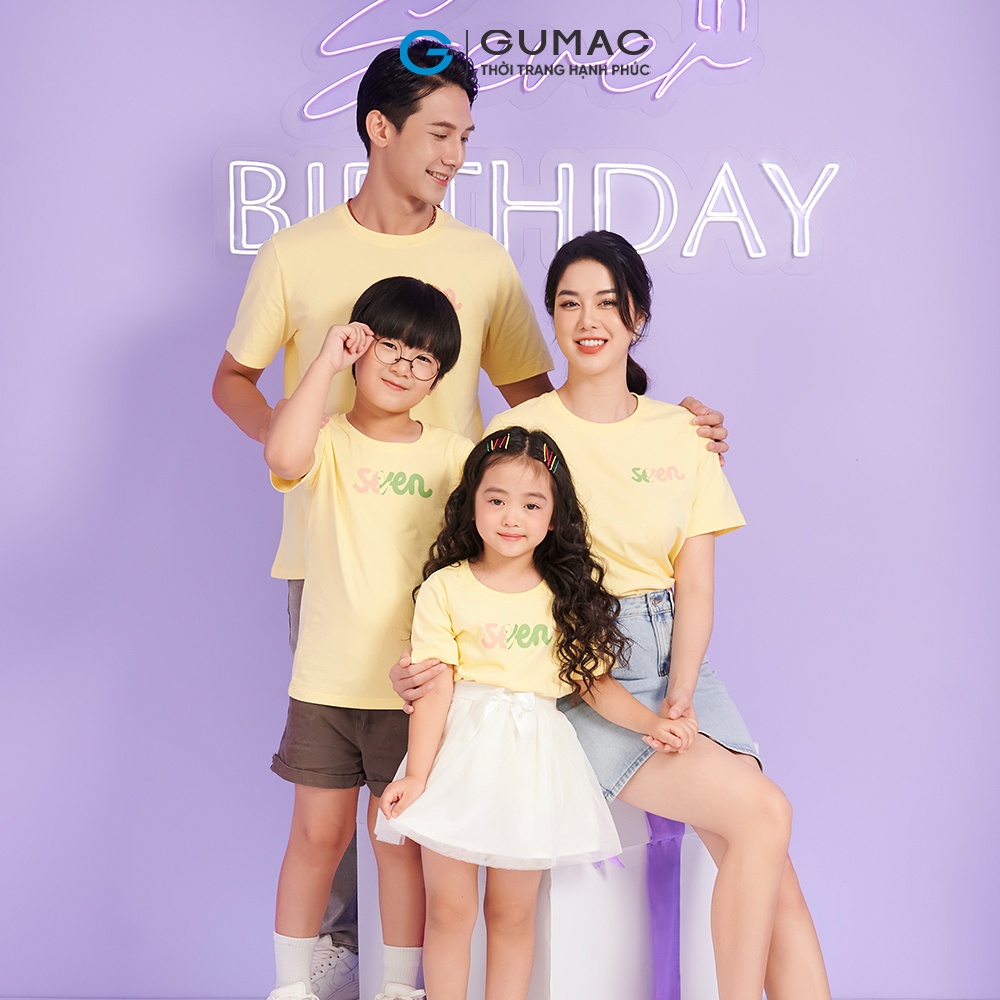 Áo Thun Bé Thời Trang Gumac ATKC08089 In Chữ Seven