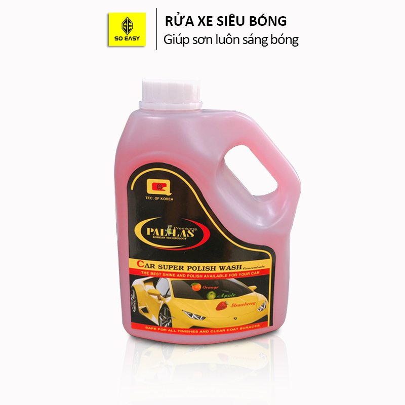 [Mã BMTTC60K giảm đến 60K đơn 50K] Dung dịch rửa xe siêu bóng SOEASY PALLAS super polish wash concentrate 1.5L P-1502