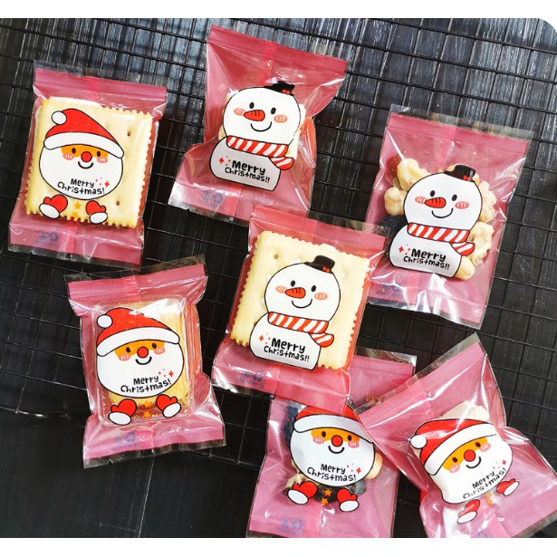 Túi đựng bánh kẹo Noel/Giáng sinh 100c