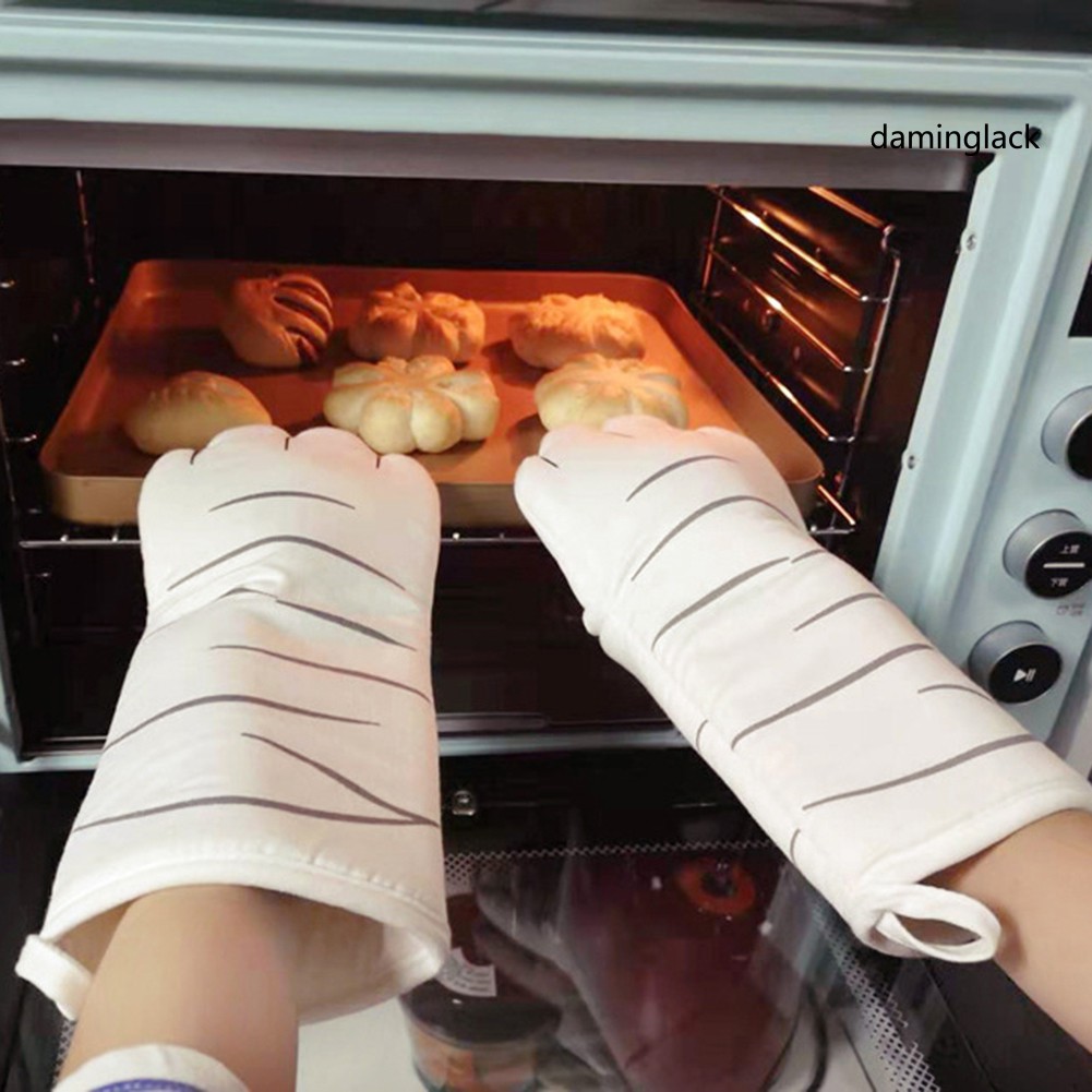 1 Găng Tay Hình Chân Mèo Chống Trượt Chống Bỏng Dùng Cho Lò Vi Sóng