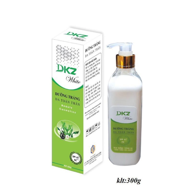 Dưỡng trắng da toàn thân body - trắng da - chống nắng DKZ-WHITE 300g