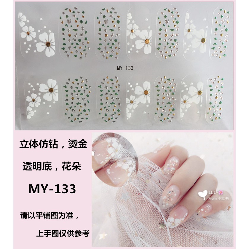 Hình Dán 3d Trang Trí Móng Tay Nghệ Thuật Đính Đá My127-144 Chất Lượng Cao