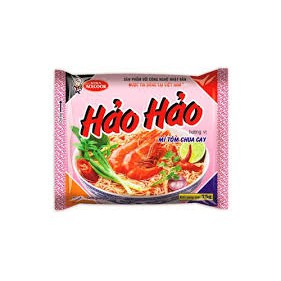 Mì Hảo Hảo tôm chua cay 75g (Không có gói muối gia vị bên trong) thùng 30 gói