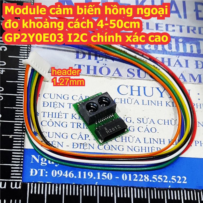 Module cảm biến hồng ngoại đo khoảng cách 4-50cm GP2Y0E03 I2C chính xác cao kde7952
