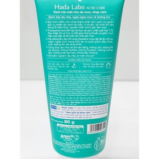 Sữa Rửa Mặt HADA LABO 80g