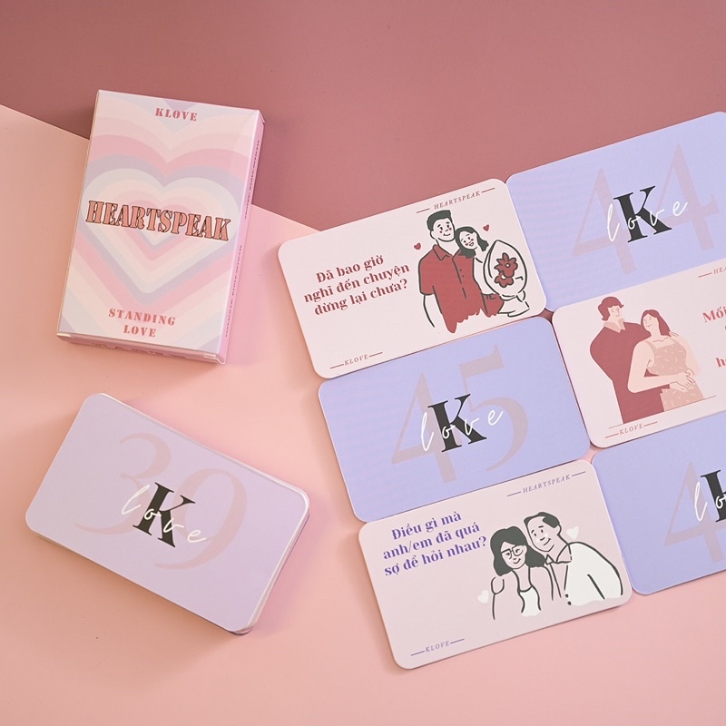 [KLOVE] Standing/Love - HEARTSPEAK và ICEBREAKING - bộ bài tình yêu thấu hiểu cho các cặp đôi