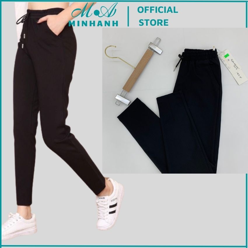Quần thể thao trơn nữ mã 068- quần bom nữ vải umi hàn cao cấp co giãn 4 chiều-Minhanh.official.store