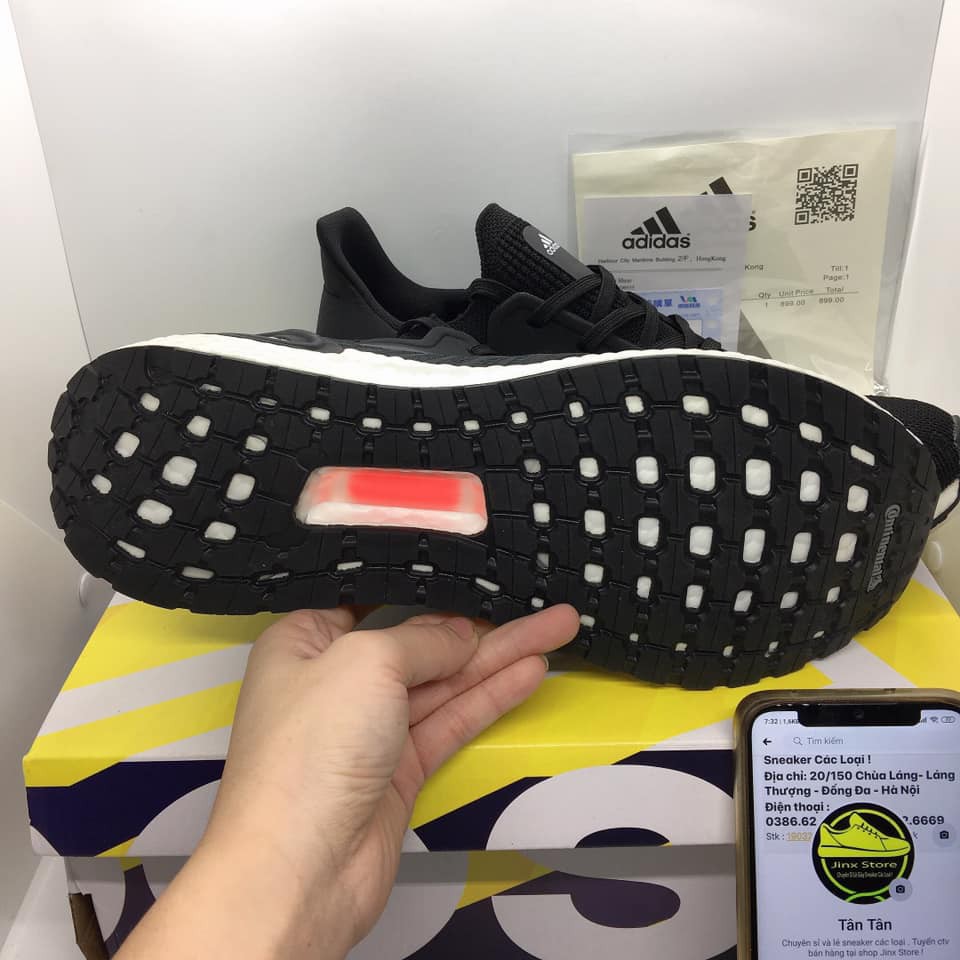 Giày utraboot 6.0, ultraboot màu đen để trắng vạch bạc full size, full bill box hàng | BigBuy360 - bigbuy360.vn