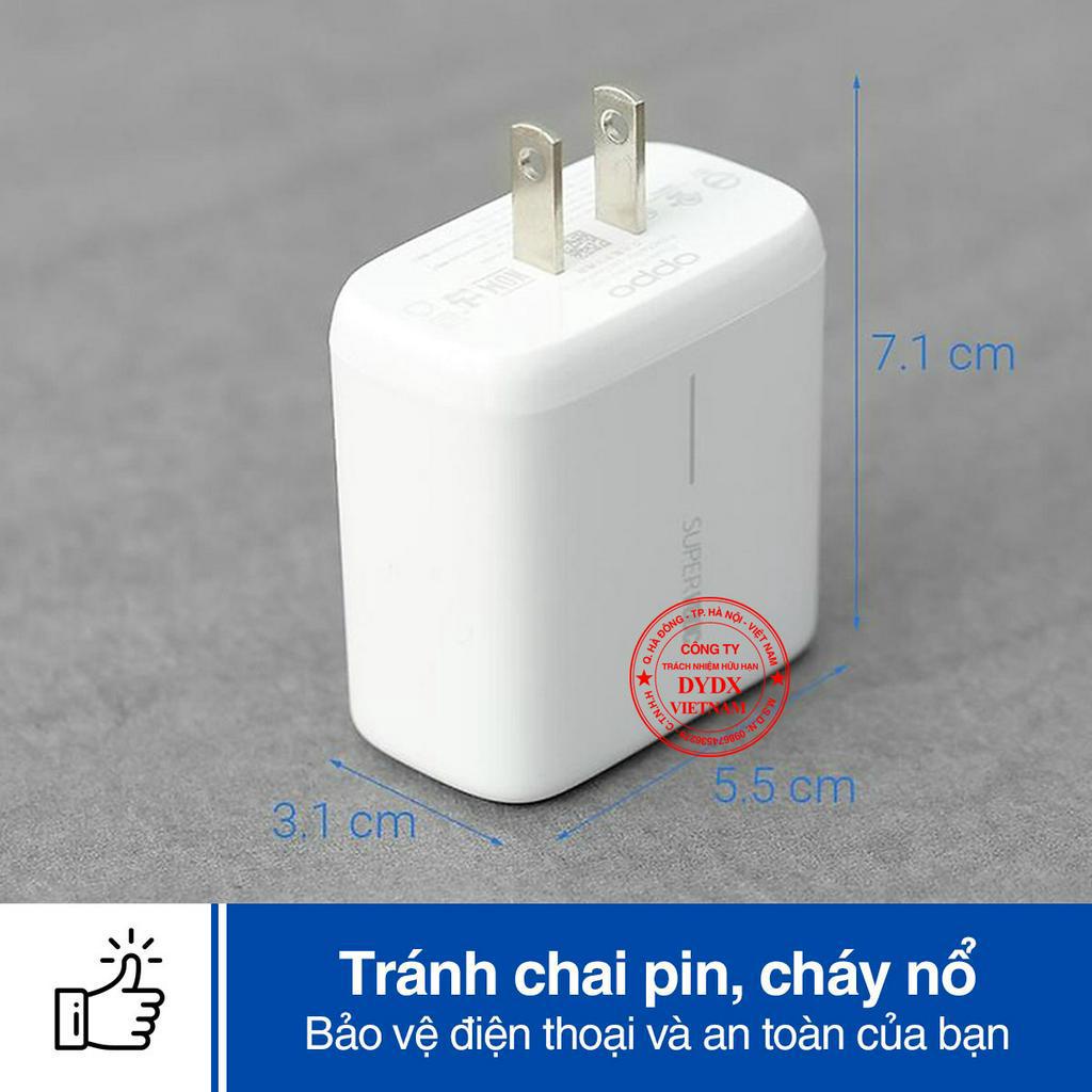 Sạc nhanh Oppo 65w SUPER VOOC chính hãng kèm dây sạc Oppo Type C Bảo hành Lỗi 1 đổi 1 trong 30 ngày DYDX