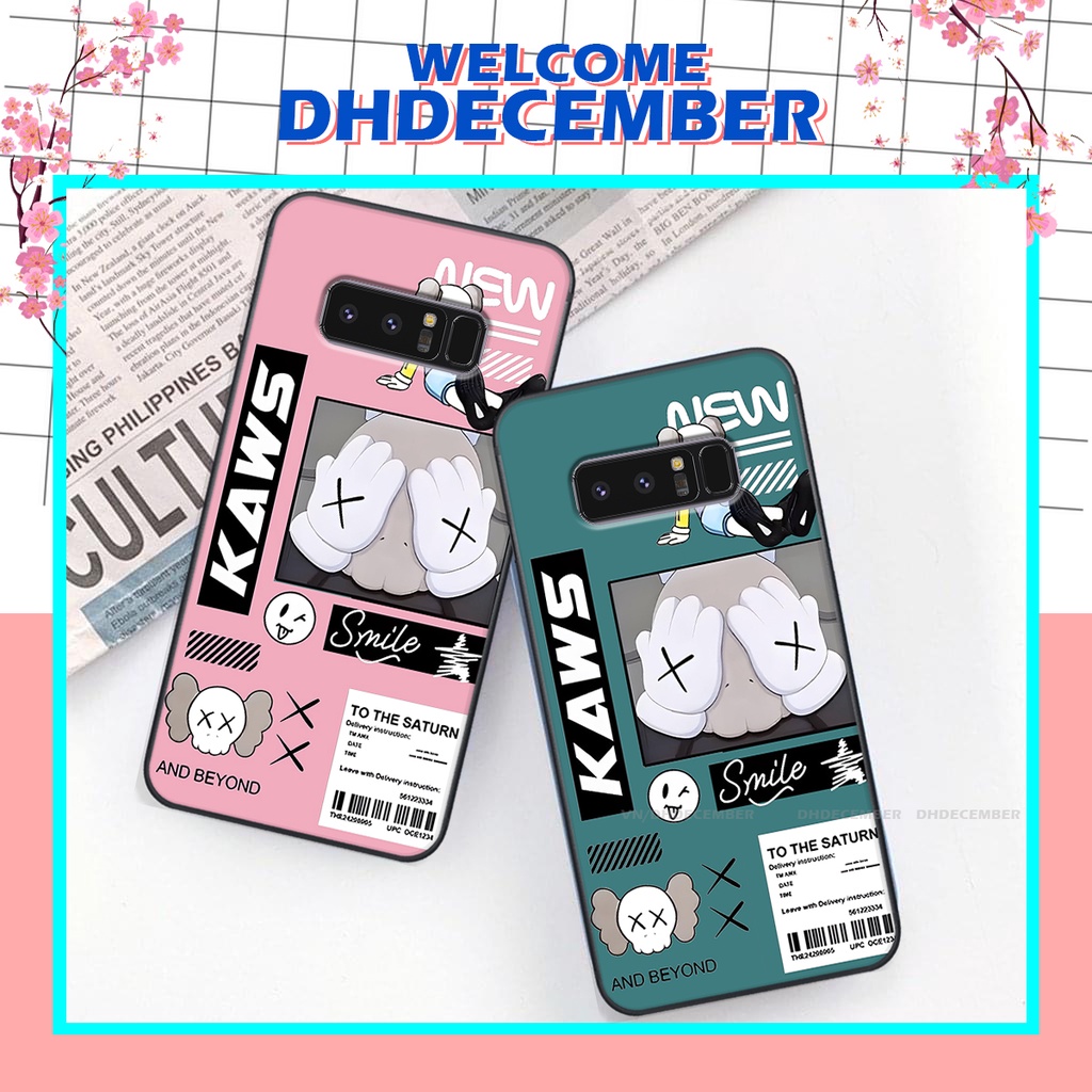 Ốp lưng Samsung Galaxy NOTE 8 in hình gấu K@ws, gấu nâu, dor@emon RẺ- ĐẸP- BỀN