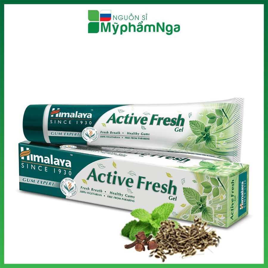 Kem đáng răng Himalaya Thơm miệng, bảo vệ răng lợi Active Fresh