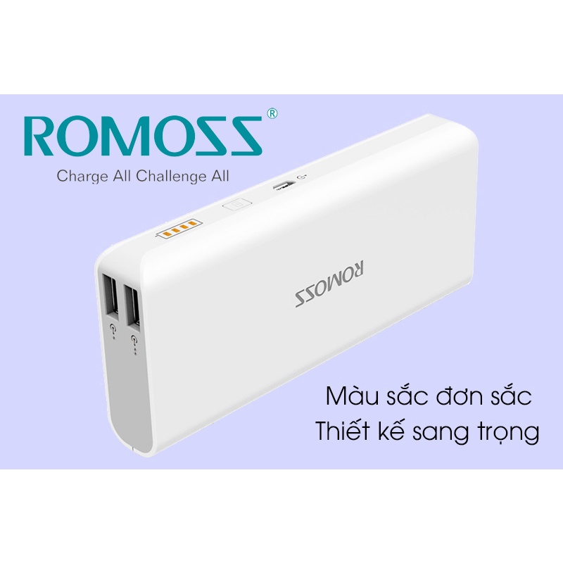 Pin sạc dự phòng 10.000 mah romoss solit 5 - có sạc nhanh pd0050