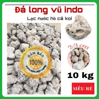 đá lông vũ indo 10kg, nham thạch trắng 2-3 và 2-4 - vật liệu lọc