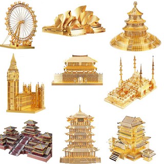 Mô hình thép 3D tự ráp Piececool các mẫu công trình