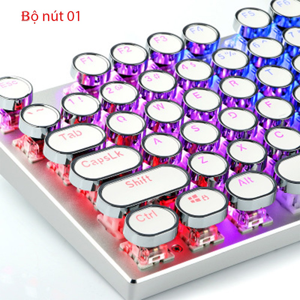 Giảm 40% Keycap  Bàn Phím cơ chuyên dụng Mạ Điện 104 Phím xuyên Led