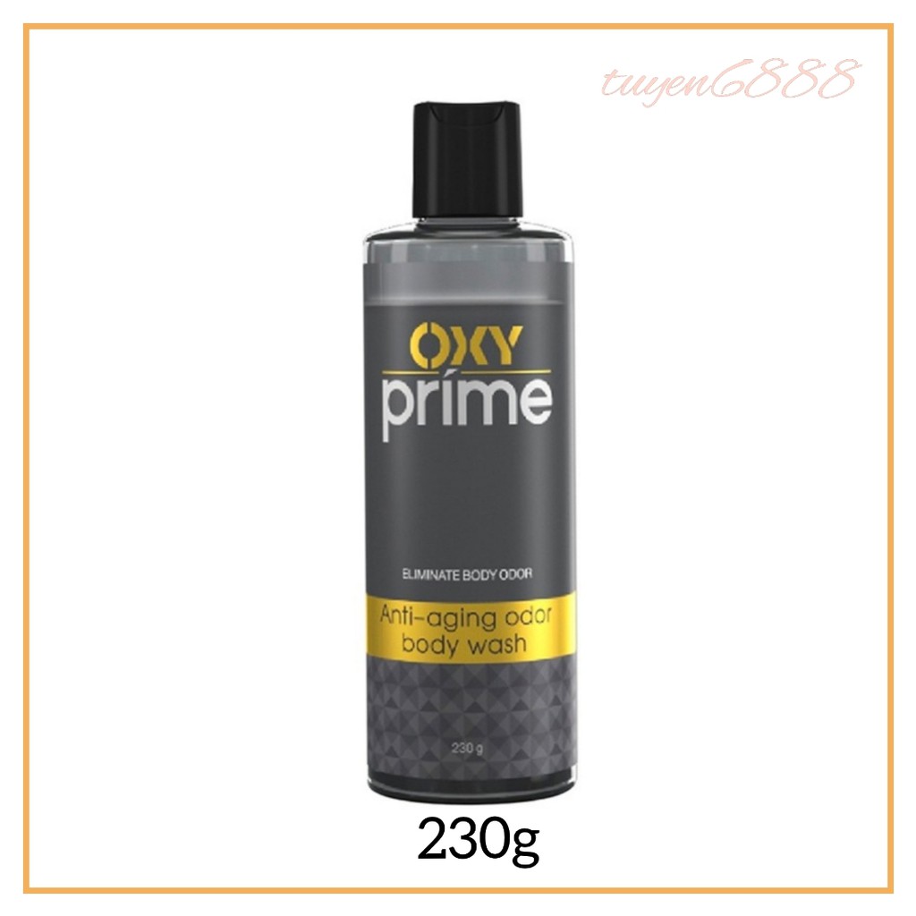 Combo Sữa tắm khử mùi Oxy Prime 230g và Kem rửa mặt sạch sâu OXY Deep Wash 50g