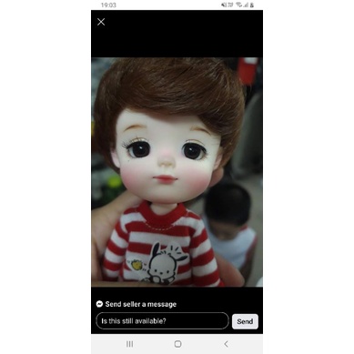 Búp bê bjd Ming và Mong smile da trắng hồng và da thường rc siêu xinh có sẵn