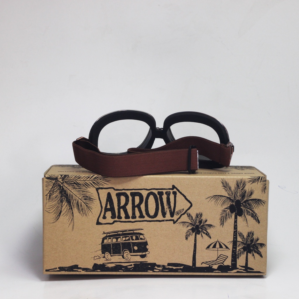 Kính phi công GG400 phụ kiện gắn mũ bảo hiểm dành cho người đi xe máy Arrow Shop