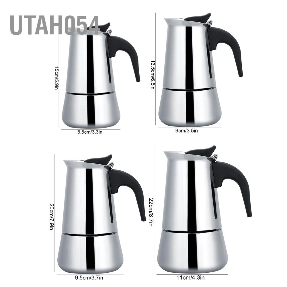 Bình pha cà phê Moka kiểu Ý inox cầm tay