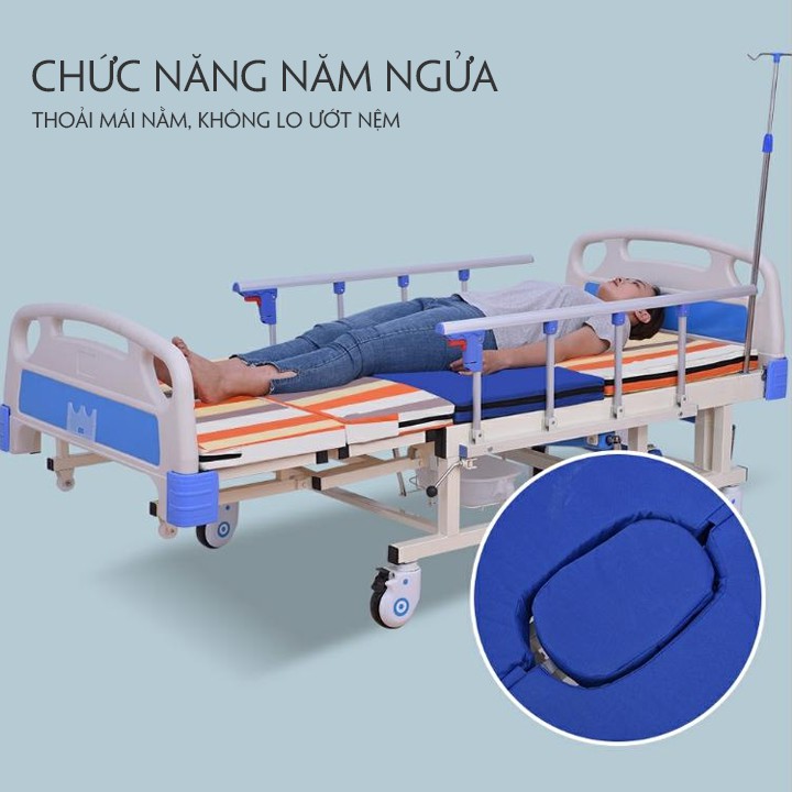 Giường Bệnh Nhân 4 Tay Quay Đa Năng Giường y tế Đa Năng Cao Cấp