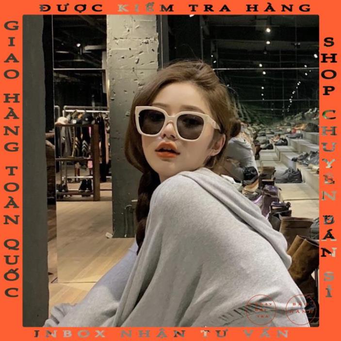 Kính mát gọng vuông chống tia uv400 phong cách Hàn Quốc thời trang năng động cho nữ ohathu