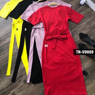Boddy xoắn eo - boddy xẻ tà - đầm boddy thun ngân