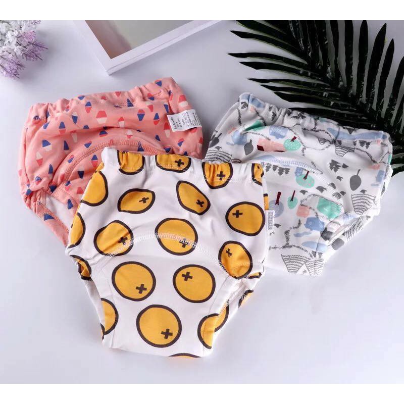 Combo 4 Quần Bỏ Bỉm Vải Cotton Goodmama Cao Cấp Xuất Hàn Cho Bé 3 - 18kg