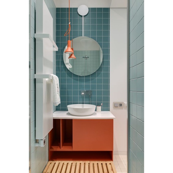 Decal dán nhà tắm khổ lớn 500x60cm - Decal nhà vệ sinh màu Pastel - Chống thấm nước - HN Decor