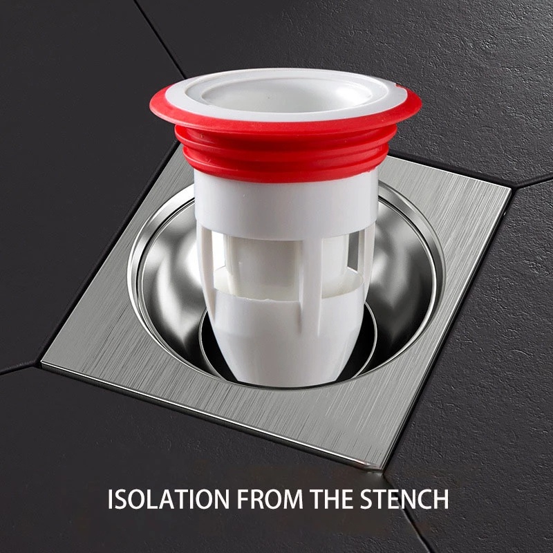 Lõi Lọc Khử Mùi Bằng Silicone Tiện Dụng Cho Lỗ Thoát Nước Nhà Vệ Sinh Nút Chặn Mùi Hôi Cống, Ngăn Vi Khuẩn