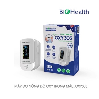 Máy đo nồng độ oxi trong máu BIOHEALTH OXY303 hàng chính hãng bảo hành 24 tháng công nghệ TH thumbnail