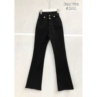 QUẦN JEANS LƯNG CAO ỐNG LOE