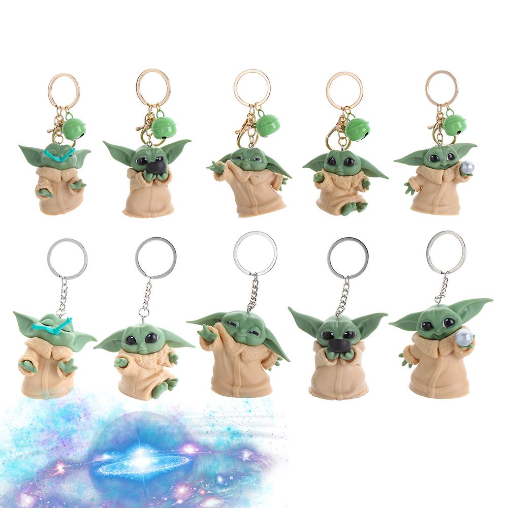 Móc chìa khóa họa tiết hoạt hình Baby Yoda dễ thương