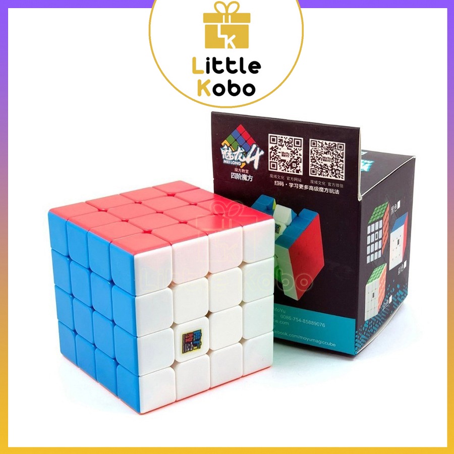 Rubik 4x4 Stickerless MoYu MeiLong MFJS Rubic 4 Tầng 4x4x4 Đồ Chơi Thông Minh