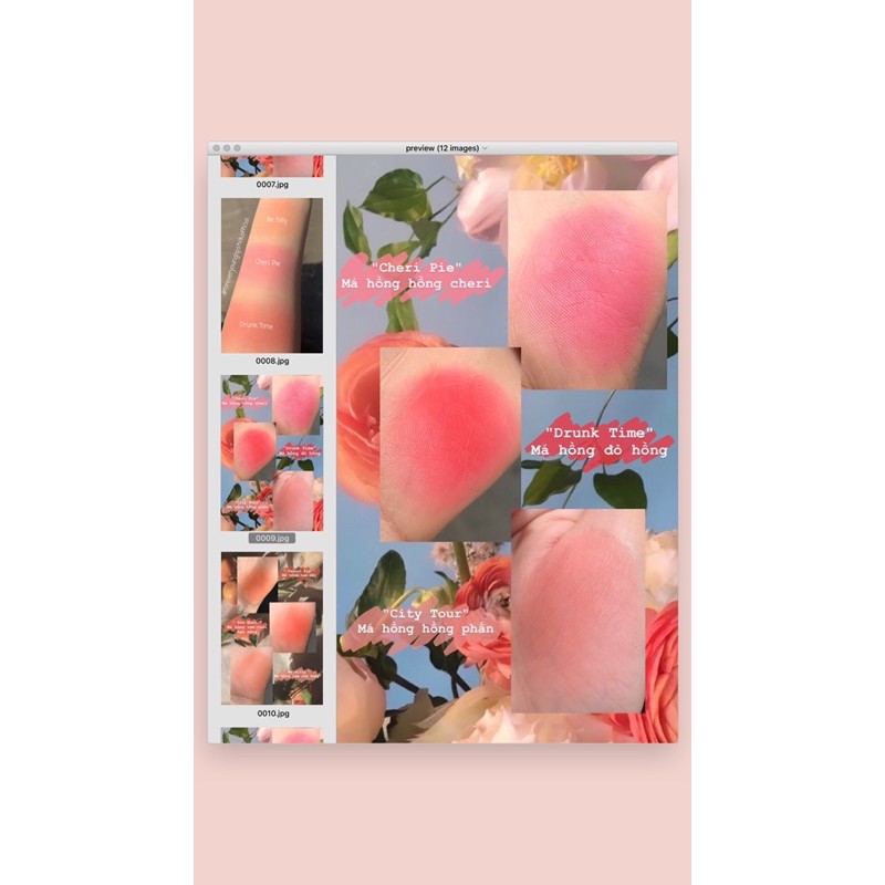 Má Hồng Dạng Kem