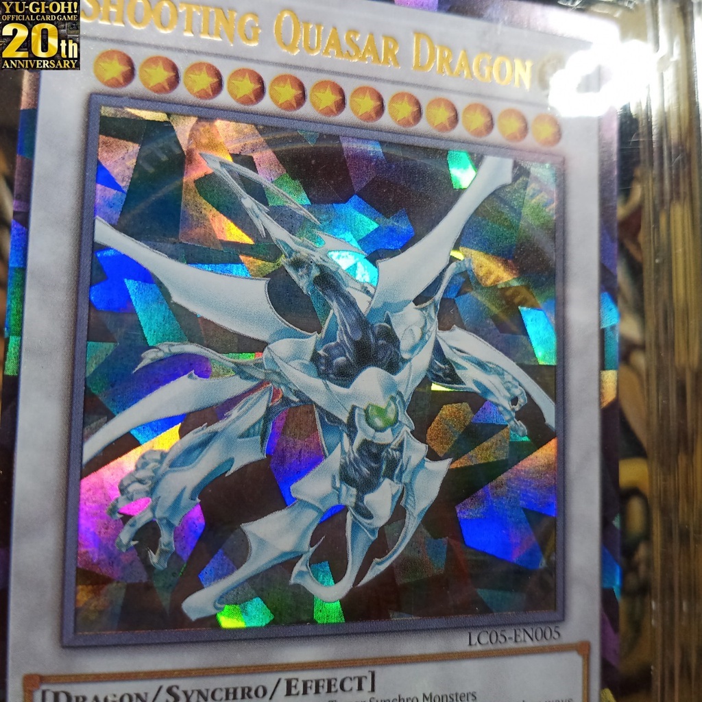 Lá Shooting Quasar Dragon Rồng thiết giáp Bài Yugioh Magic Card ứng phản quang Holofoil Rare 1458 D5 1-42a