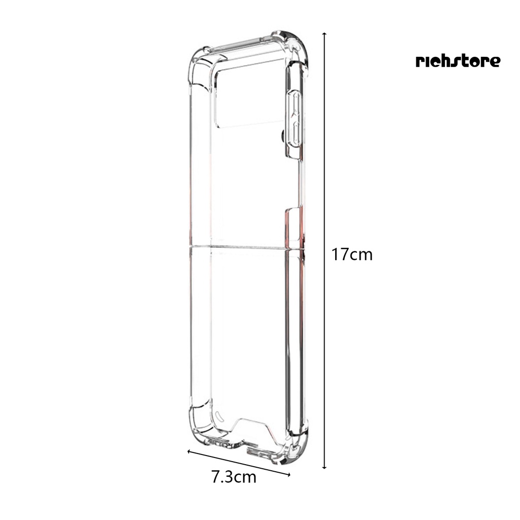 Ốp Điện Thoại Trong Suốt Siêu Mỏng Chống Sốc Cho samsung galaxy z flip 3 5g
