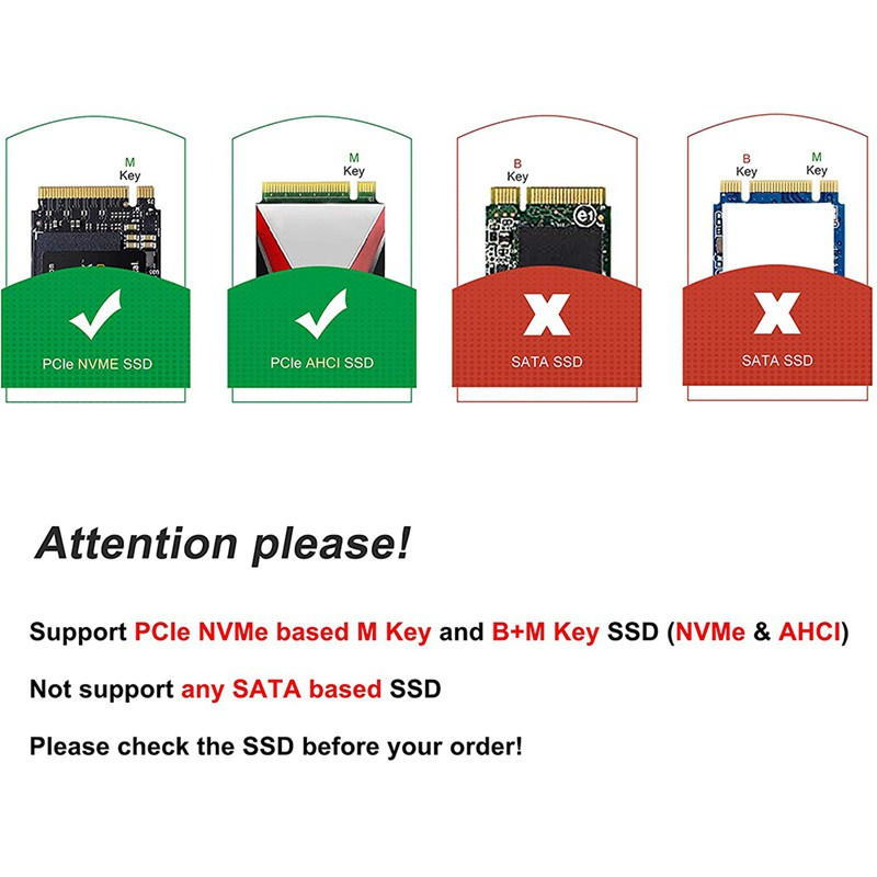 Card Mở Rộng Nvme Pcie M.2 Nvme Ssd Sang Pci-E 3.0 X4 Hỗ Trợ 2230 2242 2260 2280 | BigBuy360 - bigbuy360.vn