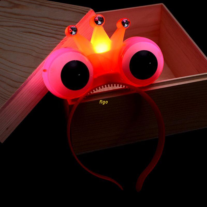 Băng Đô Cài Tóc Hình Mắt Ếch Dễ Thương Có Đèn LED Phát Sáng Dành Cho Nữ