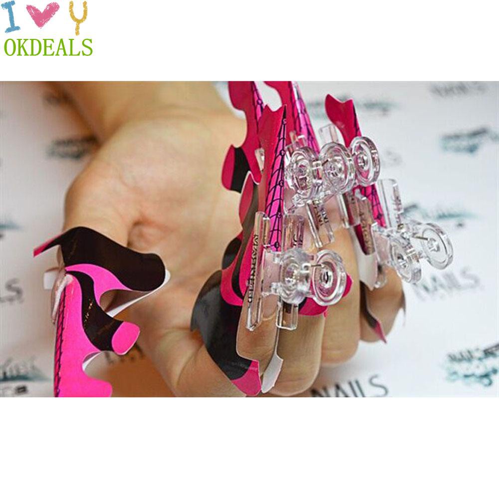 💎OKDEALS💎 Random Color Fashion Nails Pinchers Multi Function C Curve Nail Pinching Clips Women Beauty DIY Shaped Acrylic
