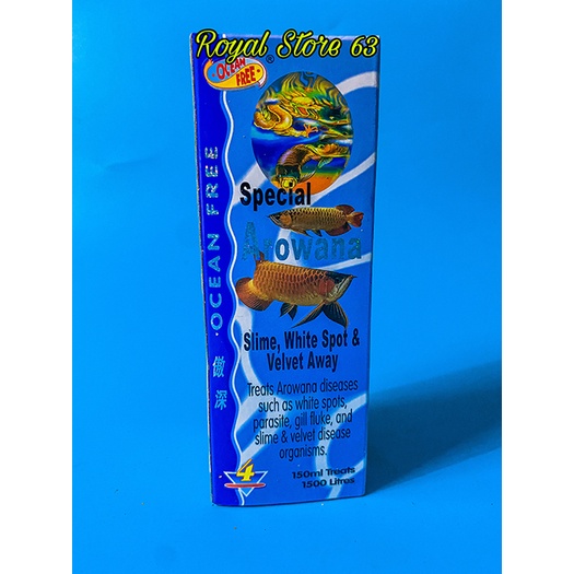 Chai Số 4 Special Arowana Ocean Free đốm trắng, rân nước, sán cho cá rồng (150ml)