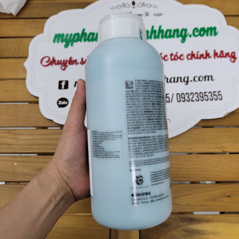 MẶT NẠ DƯỠNG TÓC DAVINES NOUNOU CHO TÓC HƯ TỔN HOẶC MINU CHO TÓC NHUỘM 1000ML