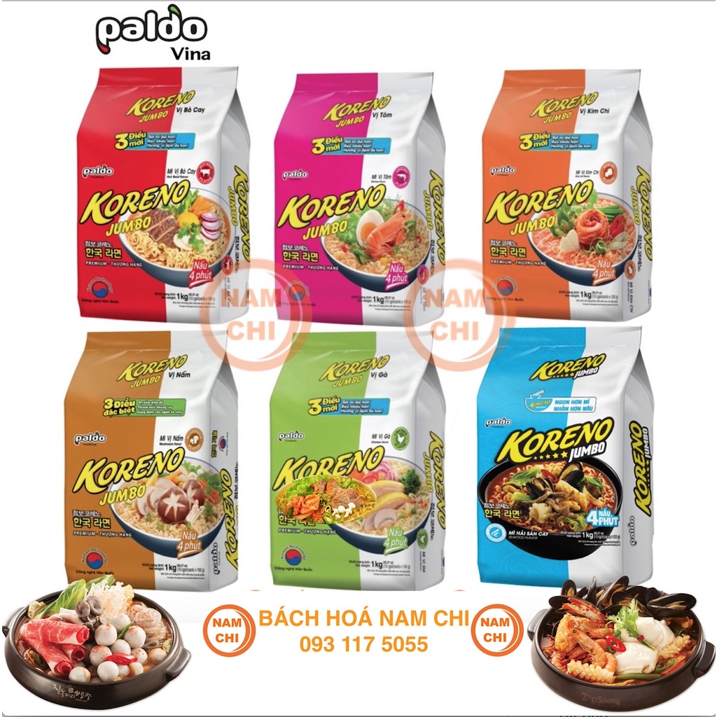 MÌ KORENO JUMBO 1KG - HÀN QUỐC